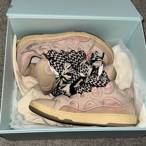 Lanvin Pink and Cream Women's Sneakers